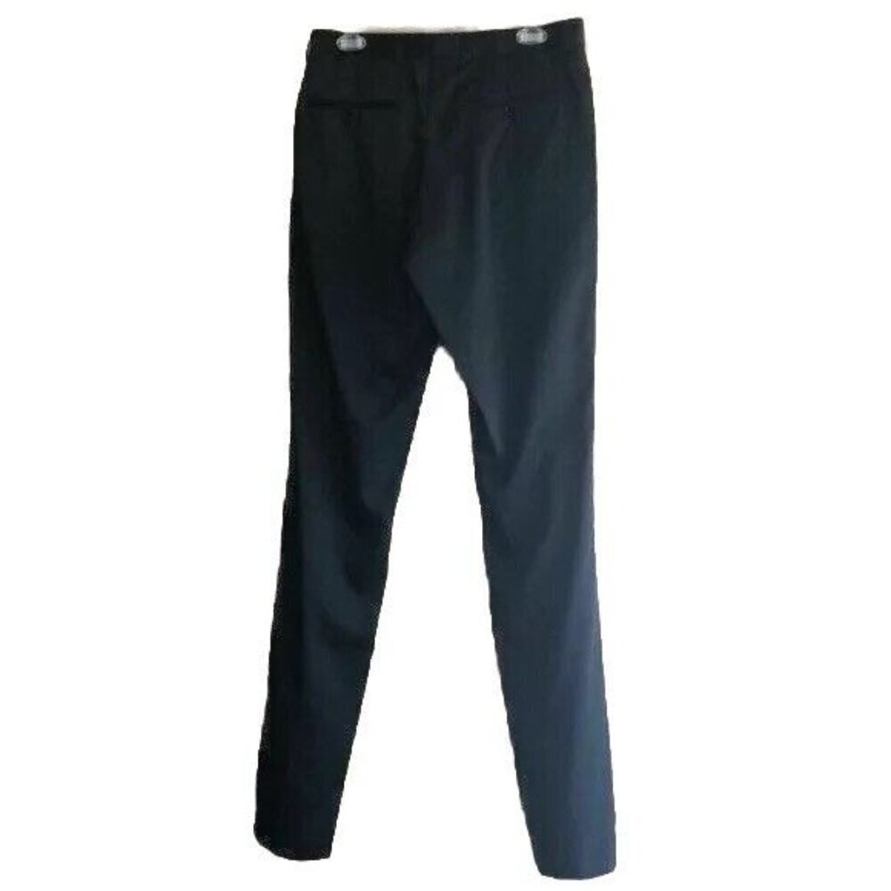 Ron Tomson Black Satin Men’s Formal Dress Pants Size 48 Classic Fit - Picture 11 of 11
